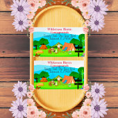 ファミリーキャンピングプロモーションカード自然インスパイア- マグネット名刺