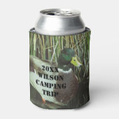 ファミリーキャンピングマラードダックフォト自然 缶クーラー (缶正面)