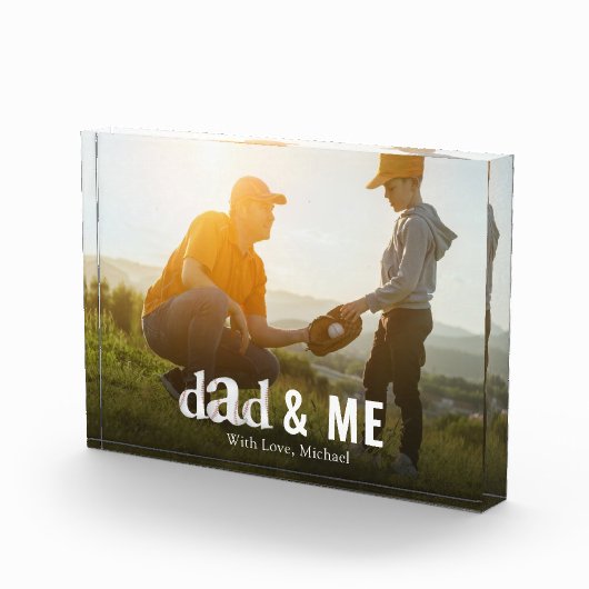 ファミリーキュート引用文シンプルパパ野球 フォトブロック (右)