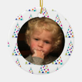 ファミリーキープサケホリデーフォト セラミックオーナメント (正面)