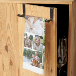 ファミリーギャラリーフォトコラージュ31写真白 キッチンタオル