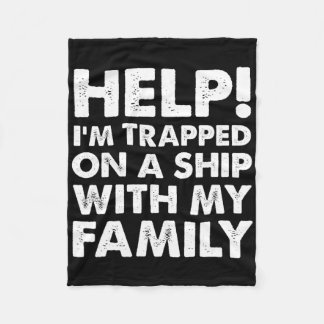 ファミリークおもしろいルーズシャツマッチングバケーションクルーシ フリースブランケット