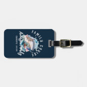 ファミリークパーソナライズされたルーズグループバケーション ラゲッジタグ (正面横)