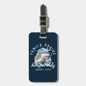 ファミリークパーソナライズされたルーズグループバケーション ラゲッジタグ (正面縦)