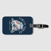 ファミリークパーソナライズされたルーズグループバケーション ラゲッジタグ (正面横)