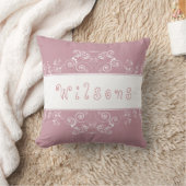ファミリークラシカルレトロ引っ越し祝いパーティーピンク クッション (ブランケット)