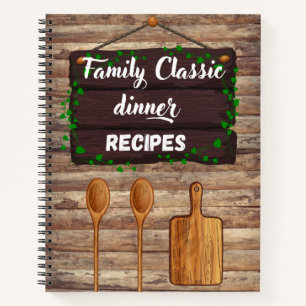 ファミリークラシックディナーレシピ ノートブック