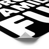 ファミリークリスマスおもしろいクリスマスホリデーパーティパジャマファム ポスター (角)