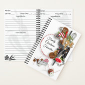 ファミリークリスマスお気に入りスパイラルレシピノート ノートブック (内側)