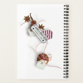 ファミリークリスマスお気に入りスパイラルレシピノート ノートブック (裏面)