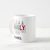 ファミリークリスマスキープサケホリデー コーヒーマグカップ (正面左)