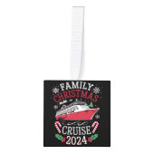 ファミリークリスマスクルーズスクワッド2024マッチング衣装 キューブオーナメント (正面)