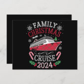 ファミリークリスマスクルーズスクワッド2024マッチング衣装 ポストカード (正面/裏面)