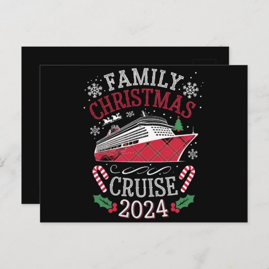 ファミリークリスマスクルーズスクワッド2024マッチング衣装 ポストカード (正面/裏面)