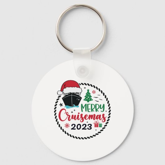 ファミリークリスマスクルーズ2023クルーゼメリーマスクリスマス キーホルダー (正面)