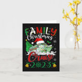 ファミリークリスマスクルーズ2023メリークルーセマスボート カード (黄色い花)
