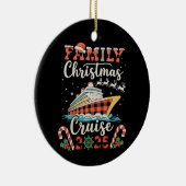 ファミリークリスマスクルーズ2025マッチングクリスマスホリデー セラミックオーナメント (右)