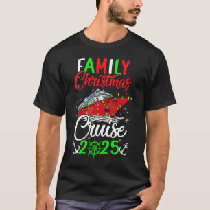 ファミリークリスマスクルーズ2025分隊クリスマスおもしろいクルイ Tシャツ