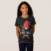 ファミリークリスマスグノームにマッチするディスクゴルフ格言 Tシャツ (正面フル)