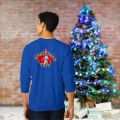 ファミリークリスマスサンタギンガーブレッドアルファベットLメンズ スウェットシャツ