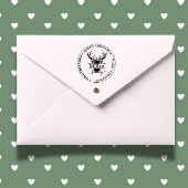 ファミリークリスマススプリットモノグラムテーマ セルフインキングスタンプ