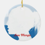 ファミリークリスマスツリーオーナメントテンプレート セラミックオーナメント (裏面)