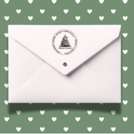 ファミリークリスマスツリーテーマ セルフインキングスタンプ