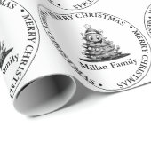 ファミリークリスマスツリーテーマ ラッピングペーパー (ロールコーナー)