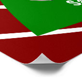 ファミリークリスマスツリー記念カスタム品フォトポスター ポスター (角)