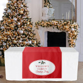 ファミリークリスマスディナーパーティービュッフェテーブルランナー タペストリー