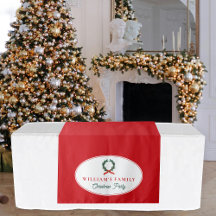 ファミリークリスマスディナーパーティービュッフェテーブルランナー