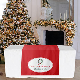 ファミリークリスマスディナーパーティービュッフェテーブルランナー タペストリー