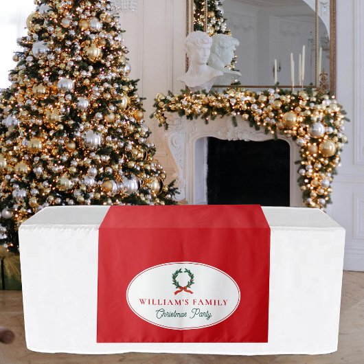 ファミリークリスマスディナーパーティービュッフェテーブルランナー タペストリー