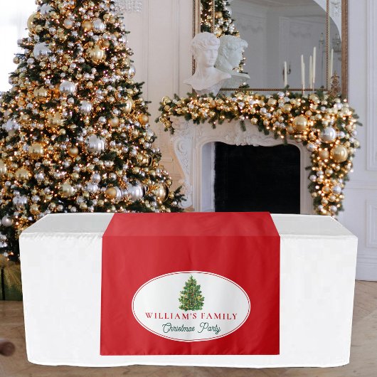 ファミリークリスマスディナーパーティービュッフェテーブルランナー タペストリー