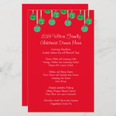 ファミリークリスマスディナーメニュー記念 (正面/裏面)