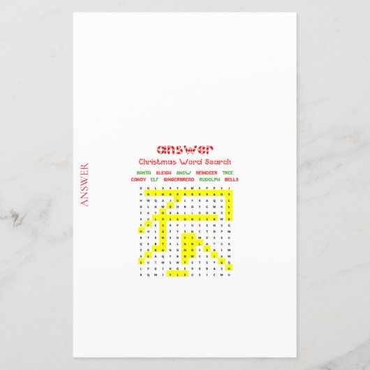 ファミリークリスマスパーティーゲーム印刷 (裏面)