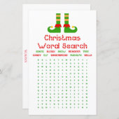 ファミリークリスマスパーティーゲーム印刷 (正面/裏面)