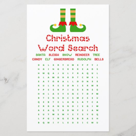 ファミリークリスマスパーティーゲーム印刷 (正面)