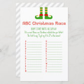 ファミリークリスマスパーティーゲーム印刷 (正面/裏面)