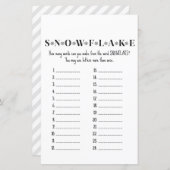 ファミリークリスマスパーティーゲーム印刷 (正面/裏面)