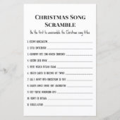 ファミリークリスマスパーティーゲーム印刷 (正面)