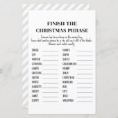 ファミリークリスマスパーティーゲーム印刷 (正面/裏面)