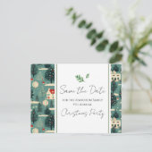 ファミリークリスマスパーティーレトロビレッジセーブ日付 ポストカード (スタンド正面)