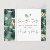 ファミリークリスマスパーティーレトロビレッジセーブ日付 ポストカード (正面)