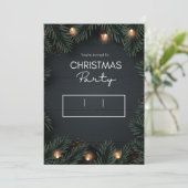 ファミリークリスマスパーティー招待状 招待状 (スタンド正面)