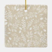 ファミリークリスマスフォトアイボリー セラミックオーナメント (裏面)