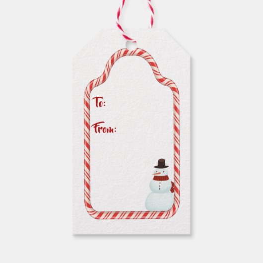 ファミリークリスマスプレゼントラベル ギフトタグ (裏面)