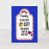 ファミリークリスマスプレゼントラベル シーズンカード (正面)