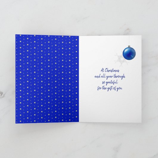 ファミリークリスマスプレゼントラベル シーズンカード (内部)