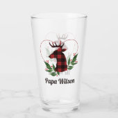 ファミリークリスマスプレッドディアーカスタムピントグラス タンブラーグラス (裏面)